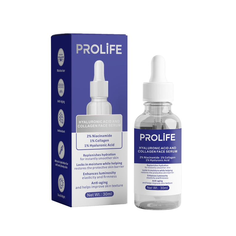 PROLIFE Hyaluronic Acid and Collagen Face Serum